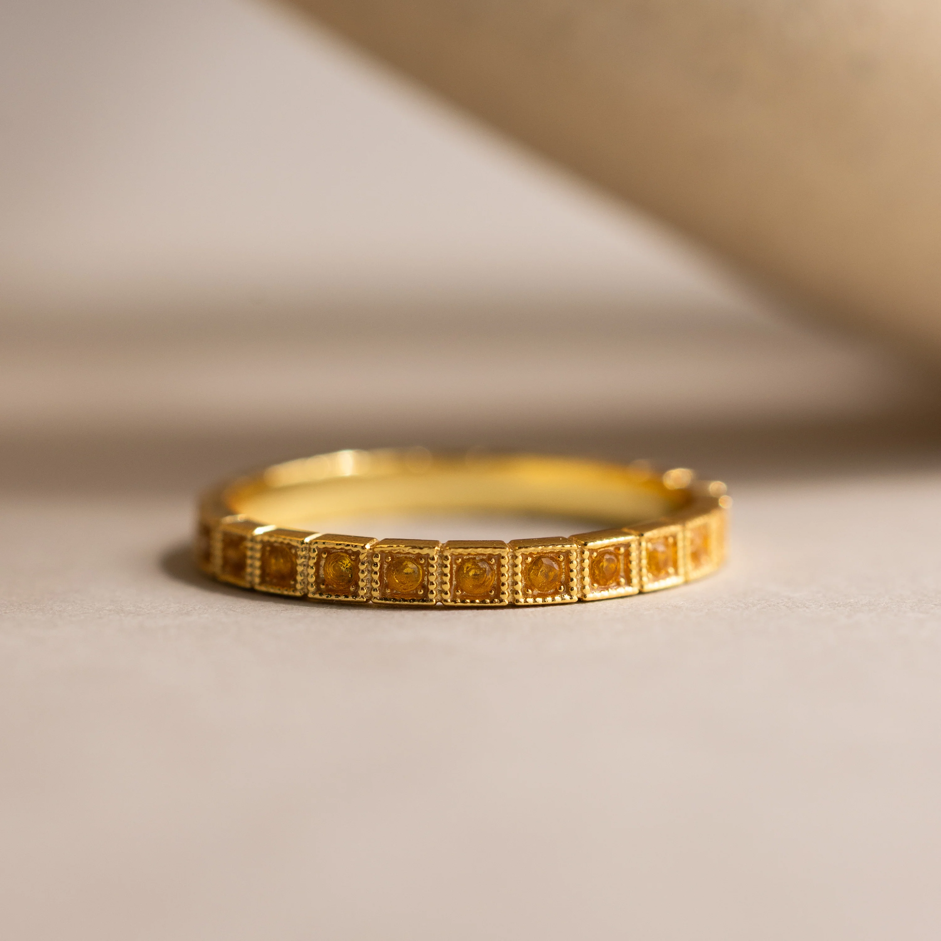 Art Deco Birthstone Eternity Ring - Image 11