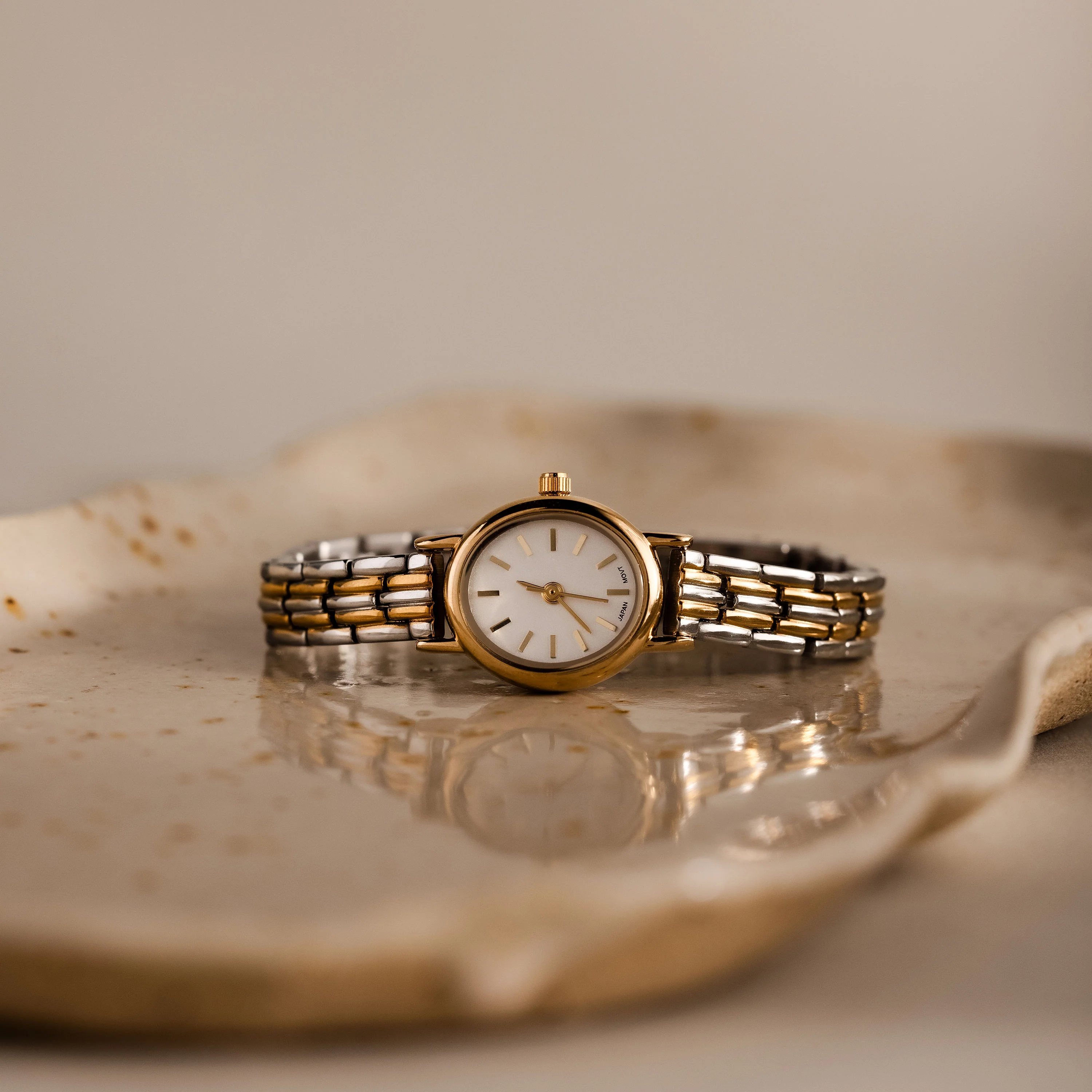 Balance Oval Link Timepiece in Mixed Metal - Image 3