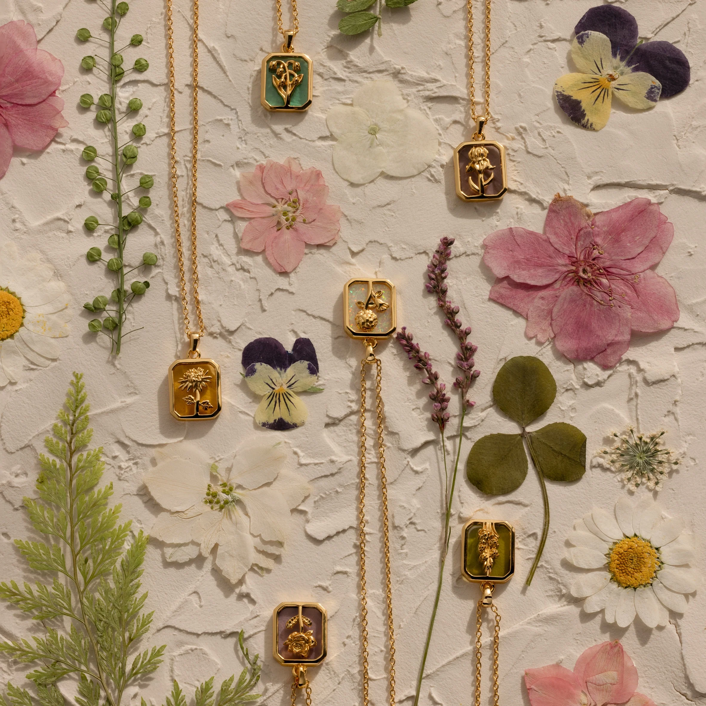 Birth Flower Charm Necklace - Image 16