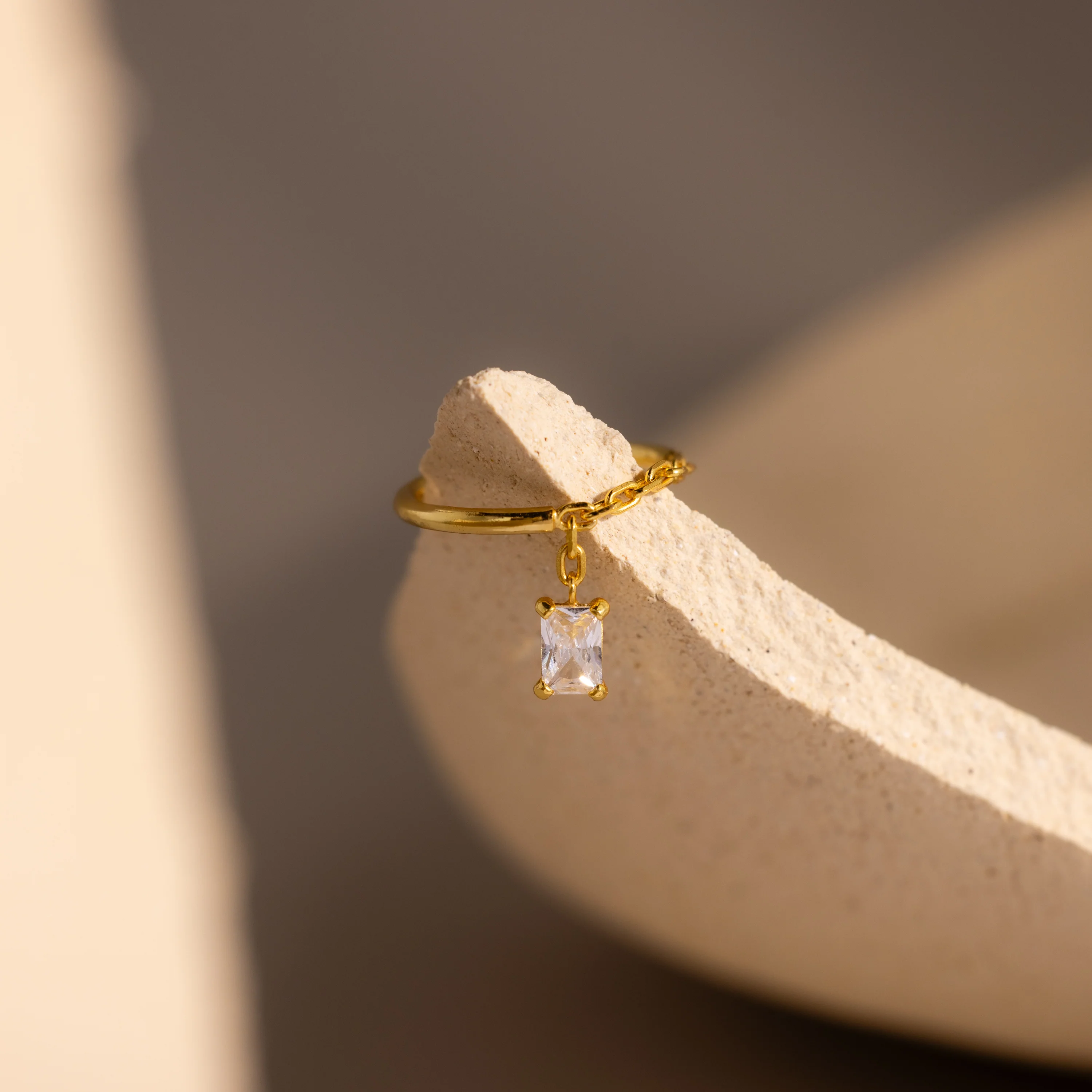 Birthstone Drop Chain Ring - Image 8