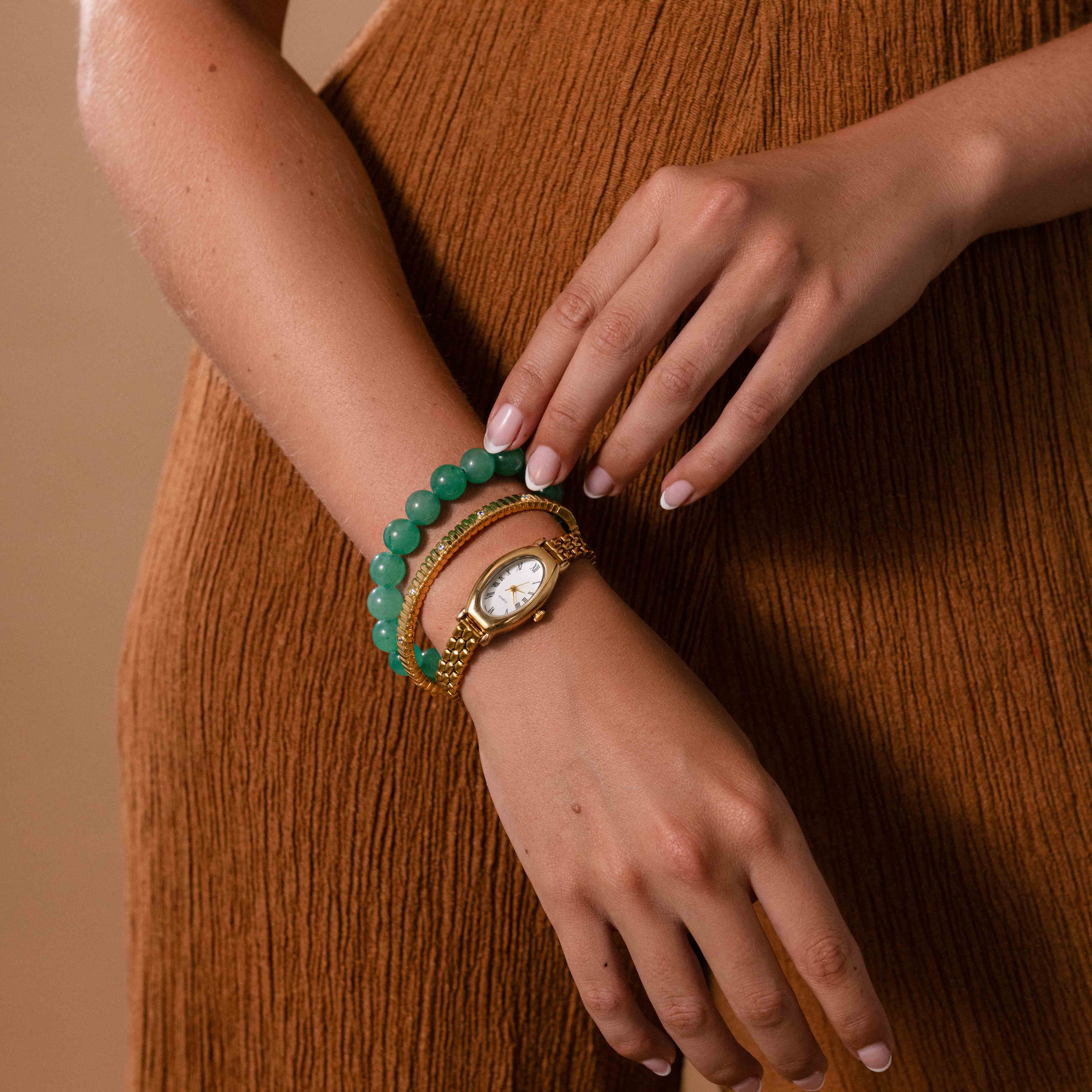 Bold Jade Beaded Bracelet - Image 8