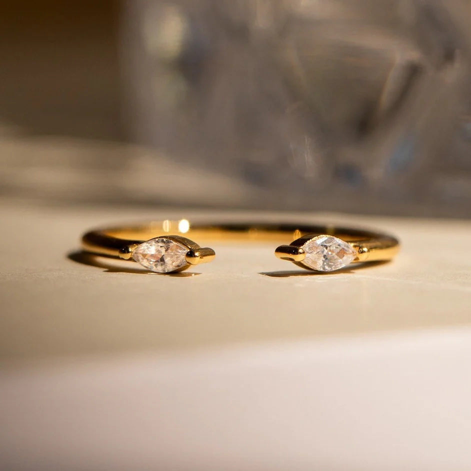 Celeste Duo Marquise Ring - Image 5