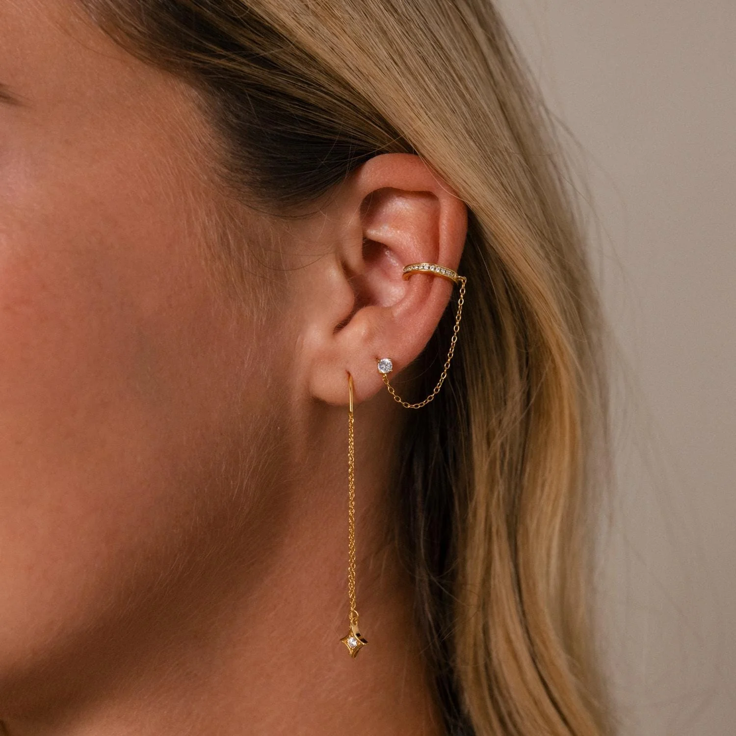 Cosmic Star Threader Earrings - Image 9