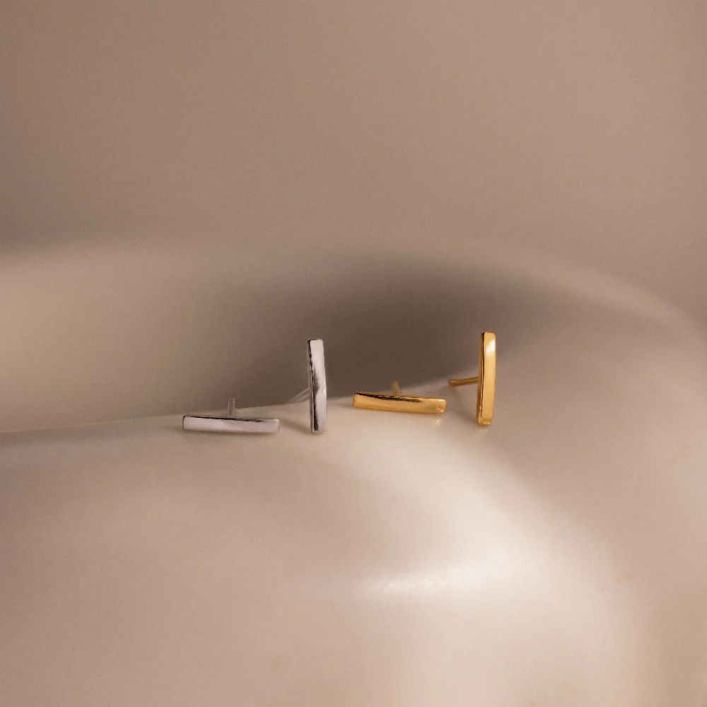 Dainty Bar Studs - Image 2