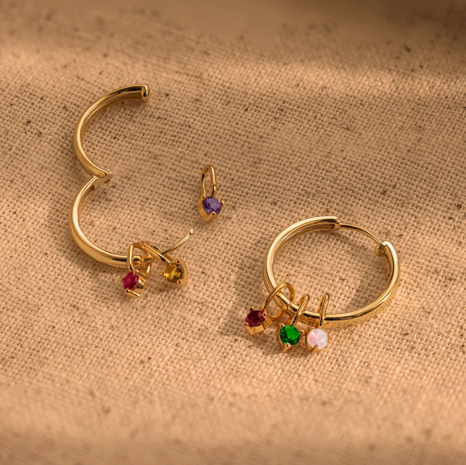 Dainty Pink Ruby Charm - Image 3