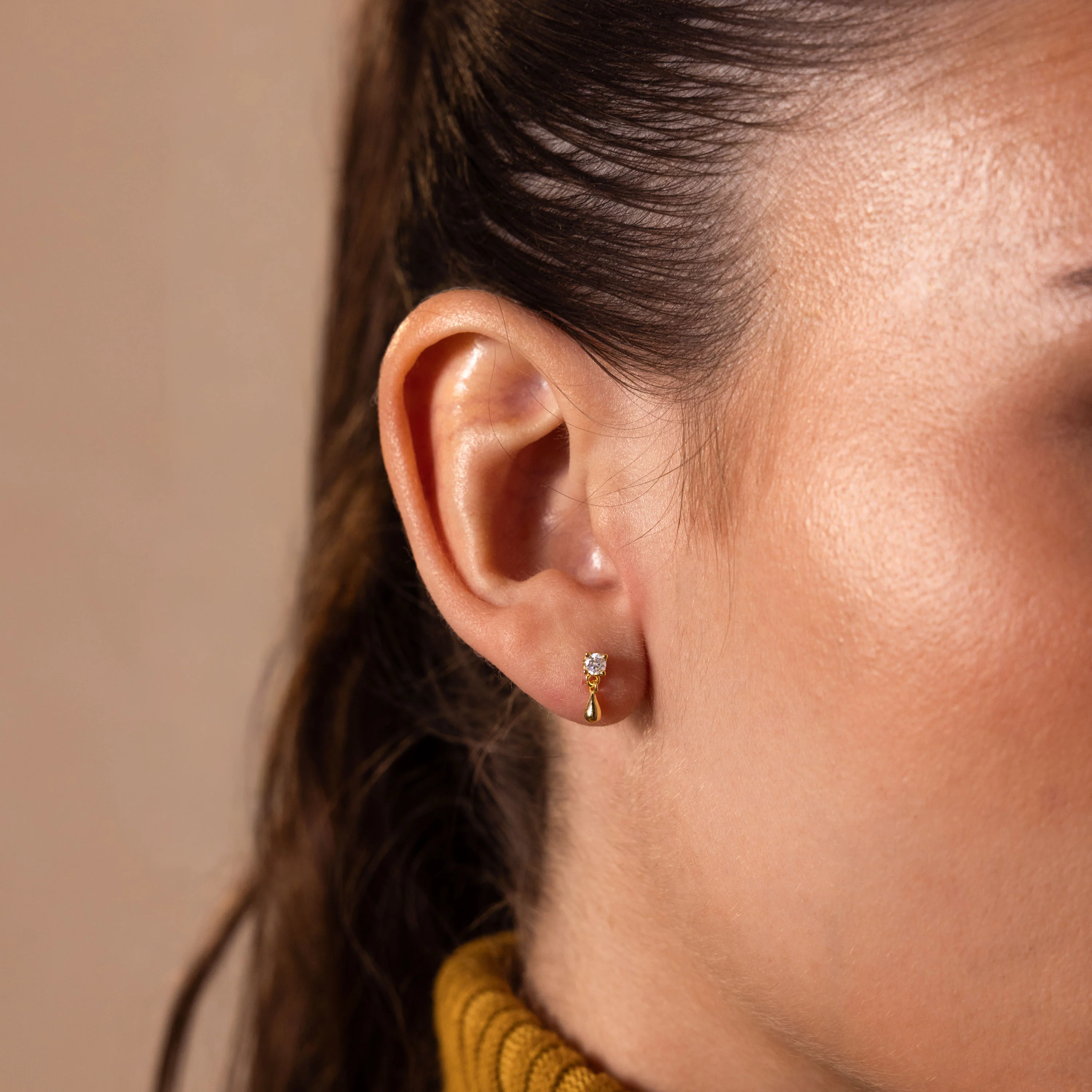 Diamond Droplet Studs - Image 4