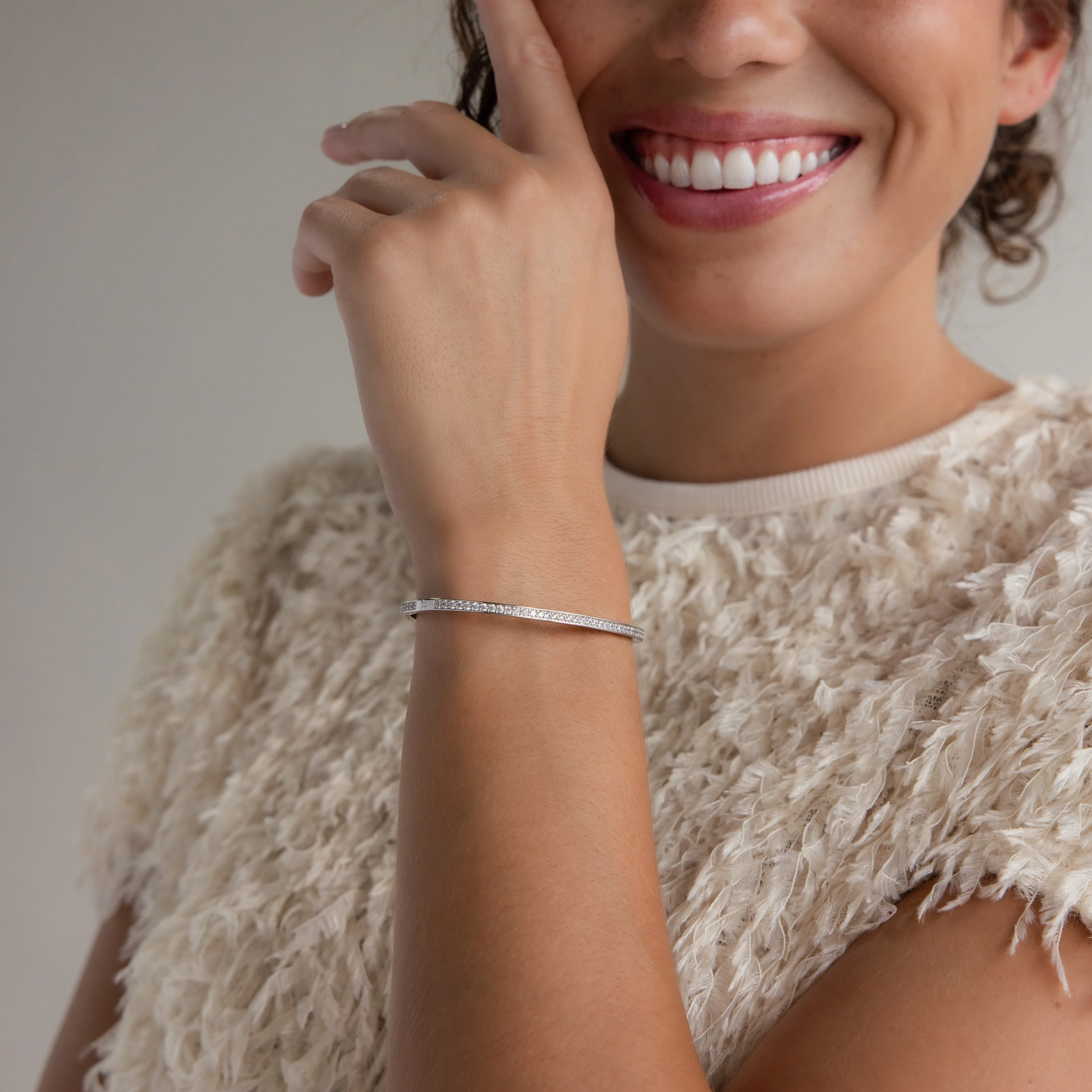 Diamond Tennis Bangle - Image 6
