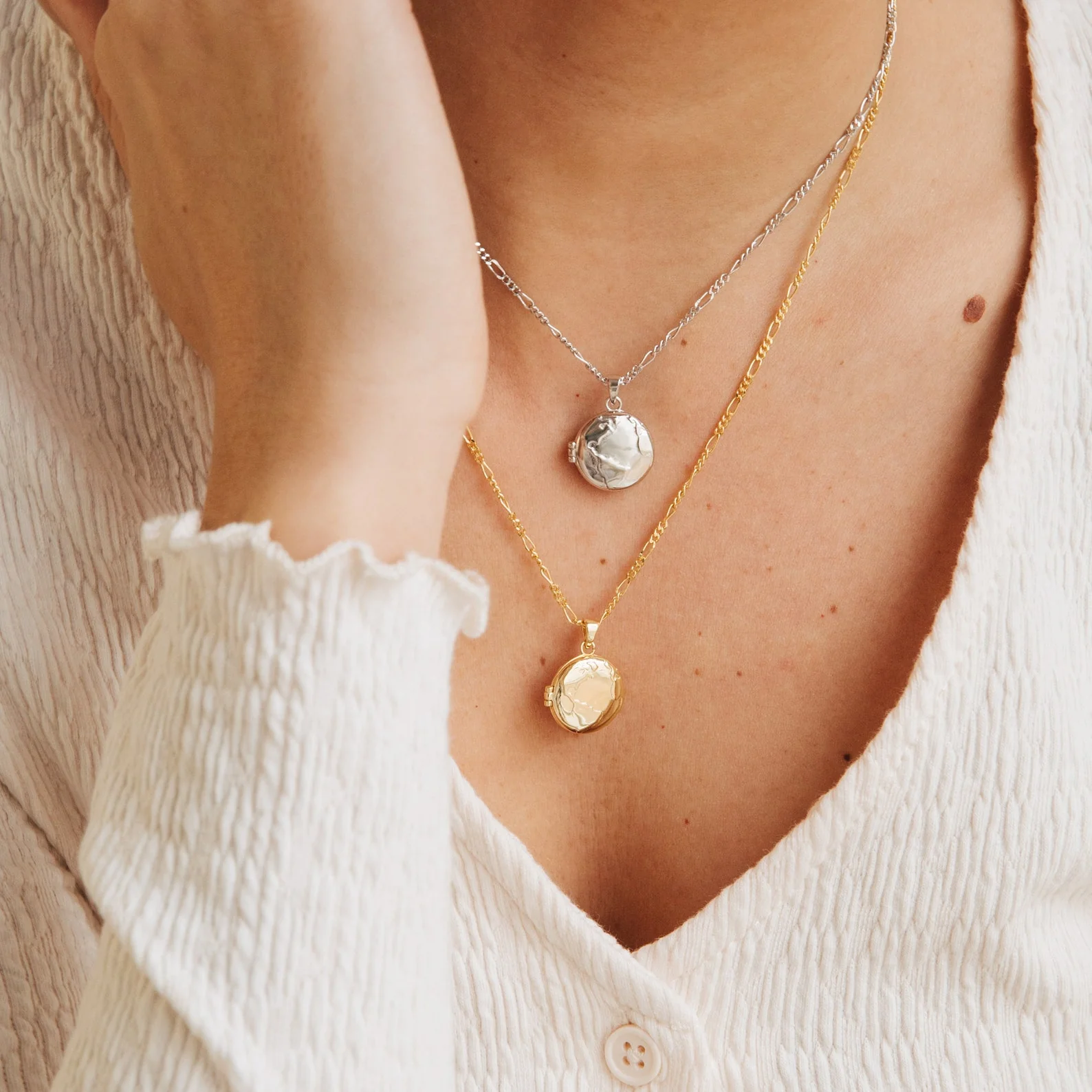 Earth Locket Necklace - Image 2