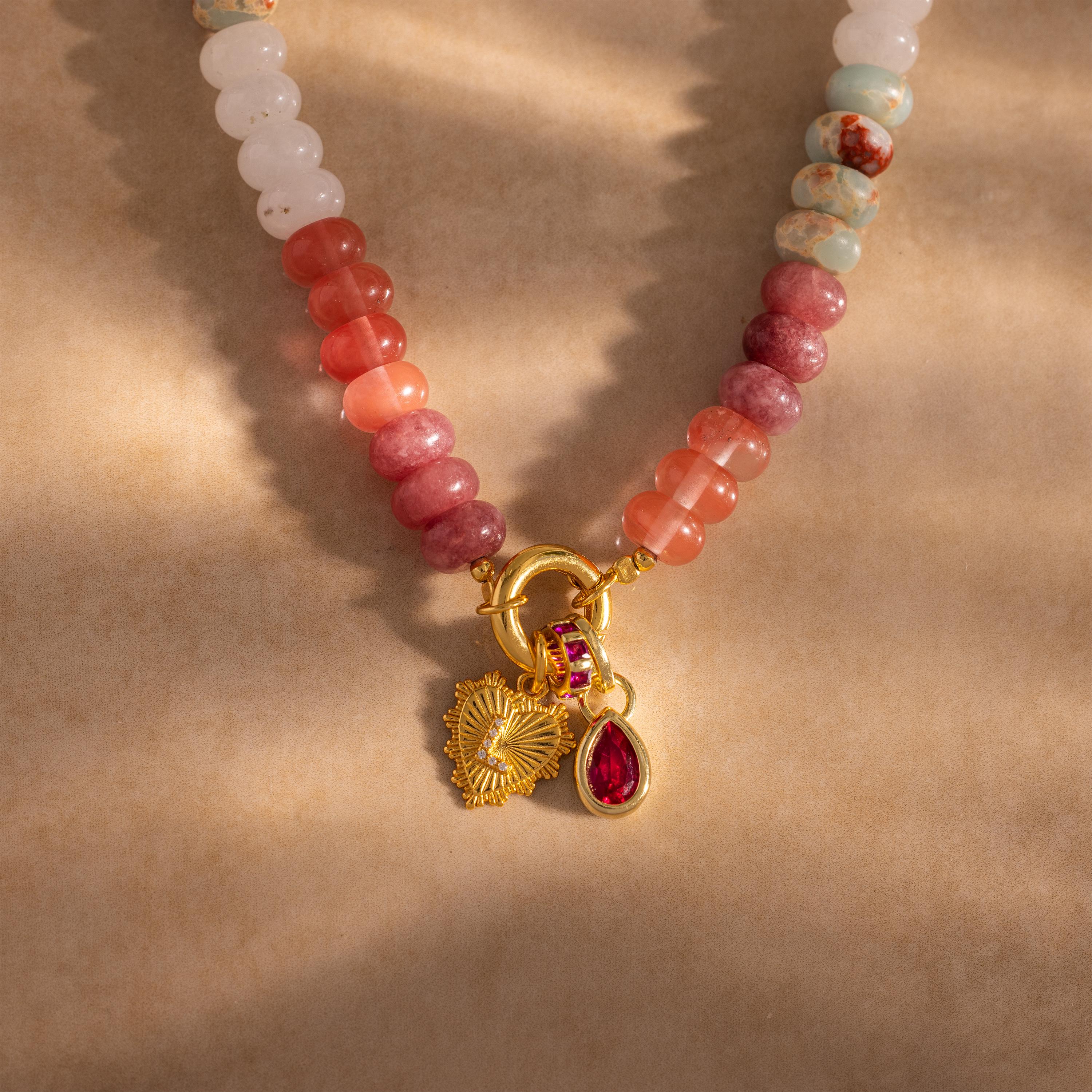 Ember Beaded Charm Necklace - Image 7