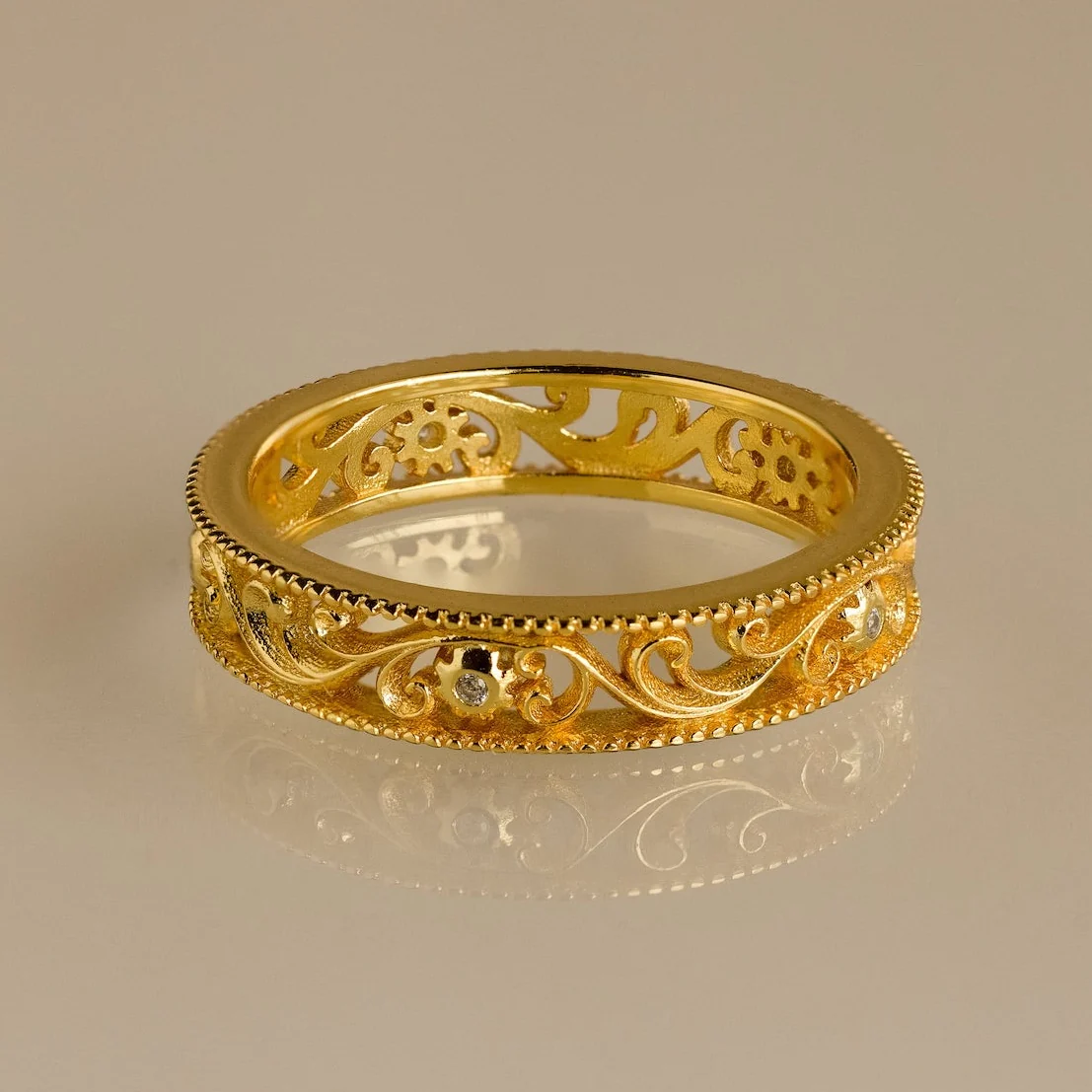 Filigree Flower Ring - Image 3