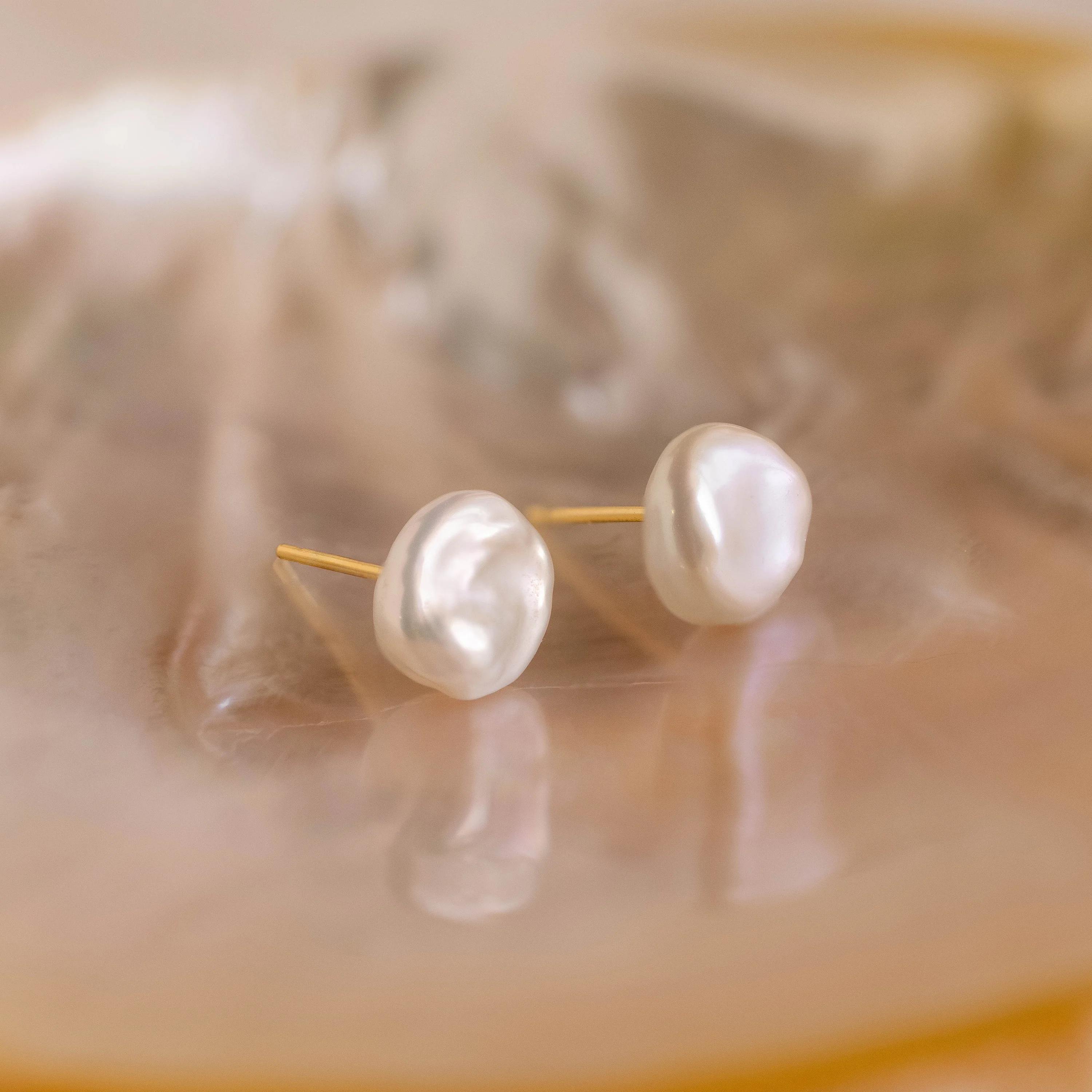 Freshwater Pearl Studs - Image 2