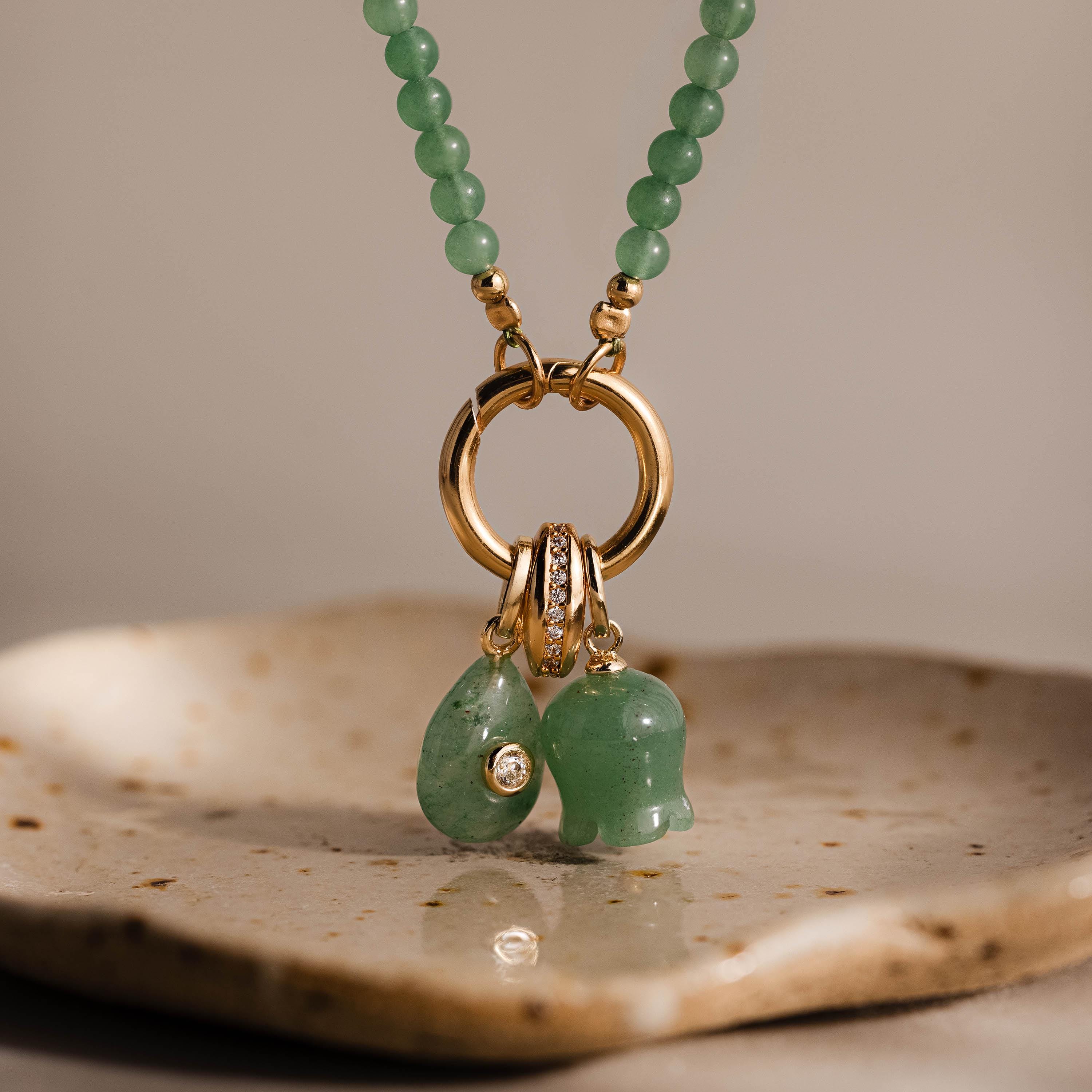 Jade Diamond Drop Charm - Image 8
