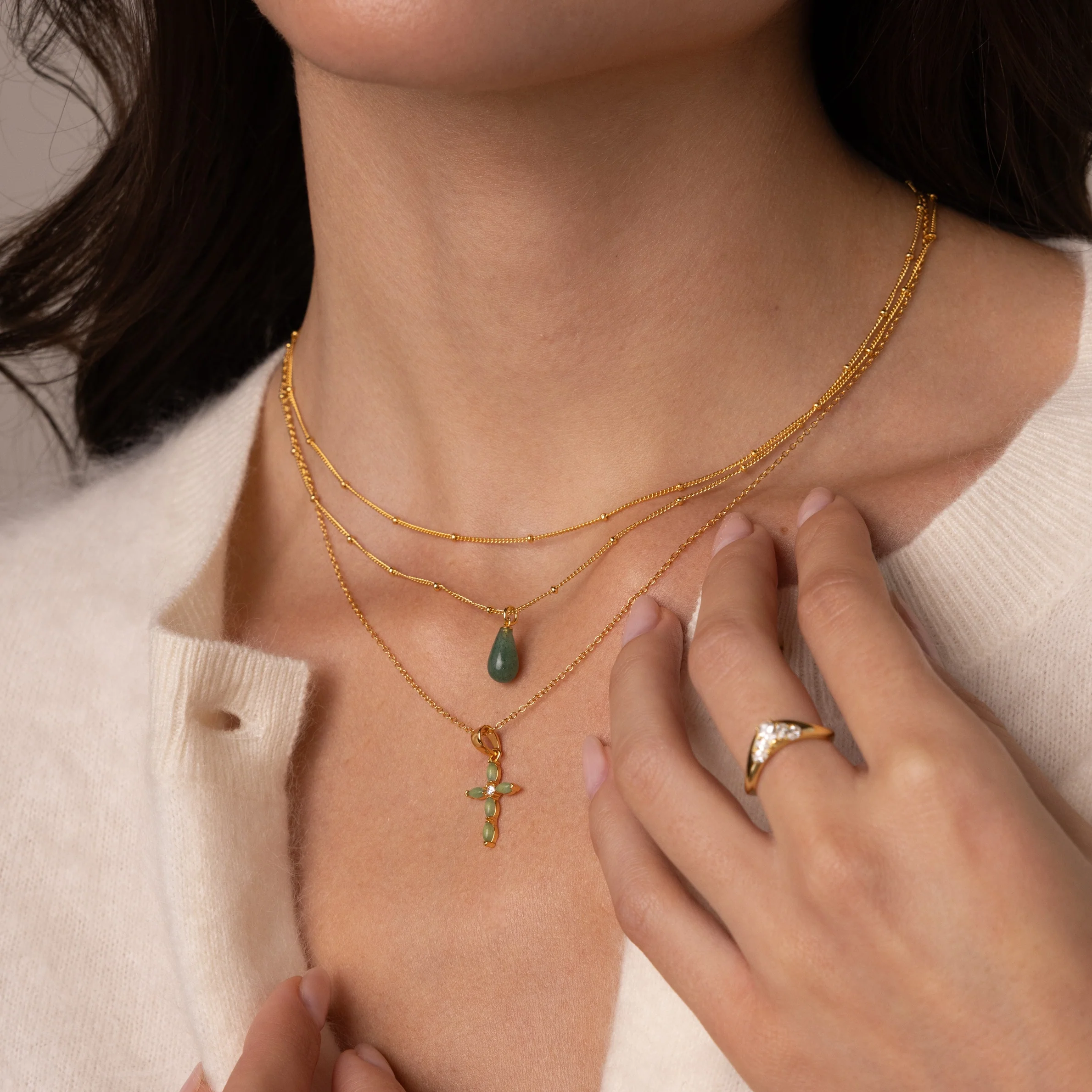 Jade Drop Necklace - Image 7