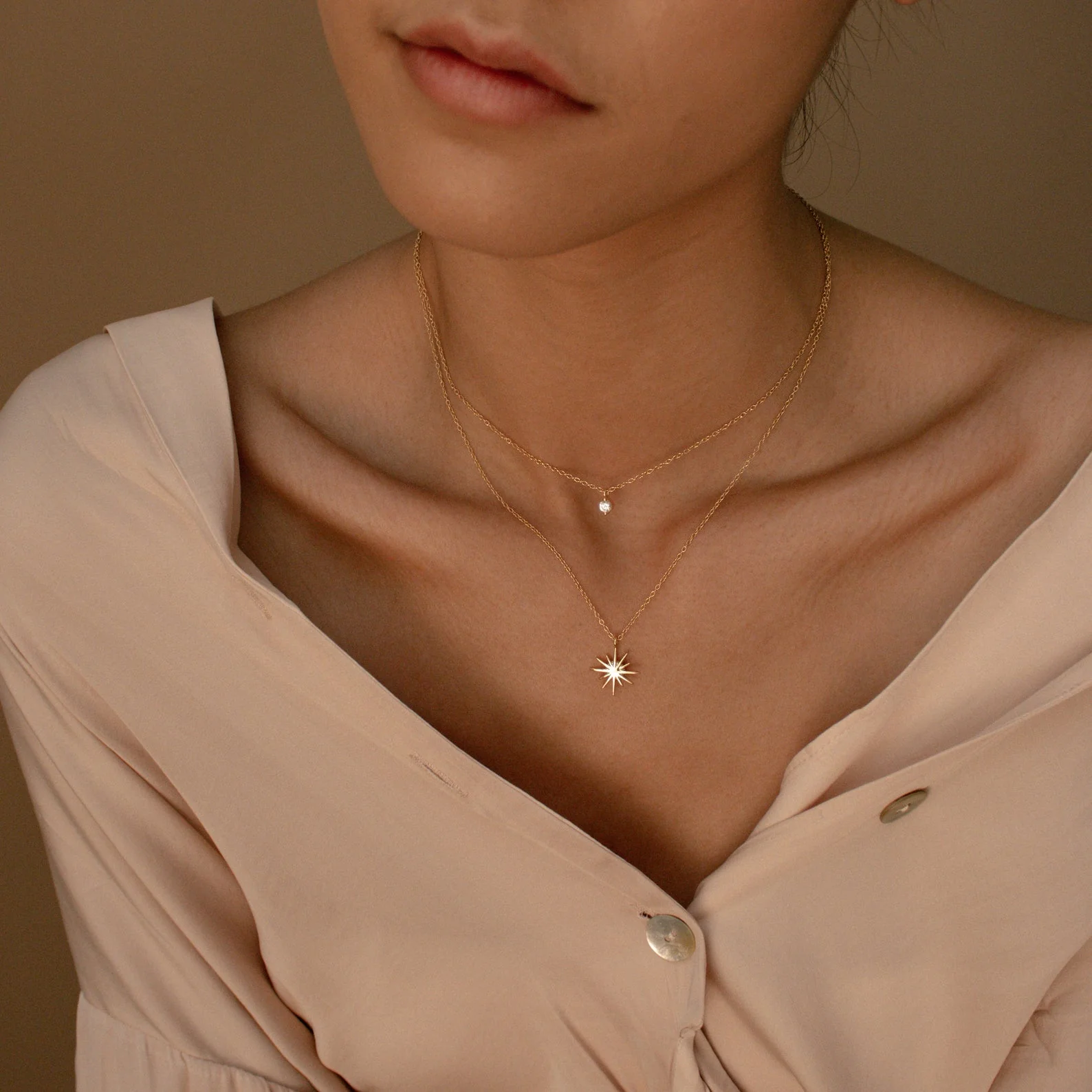 Laura Starburst Duo Necklace - Image 2