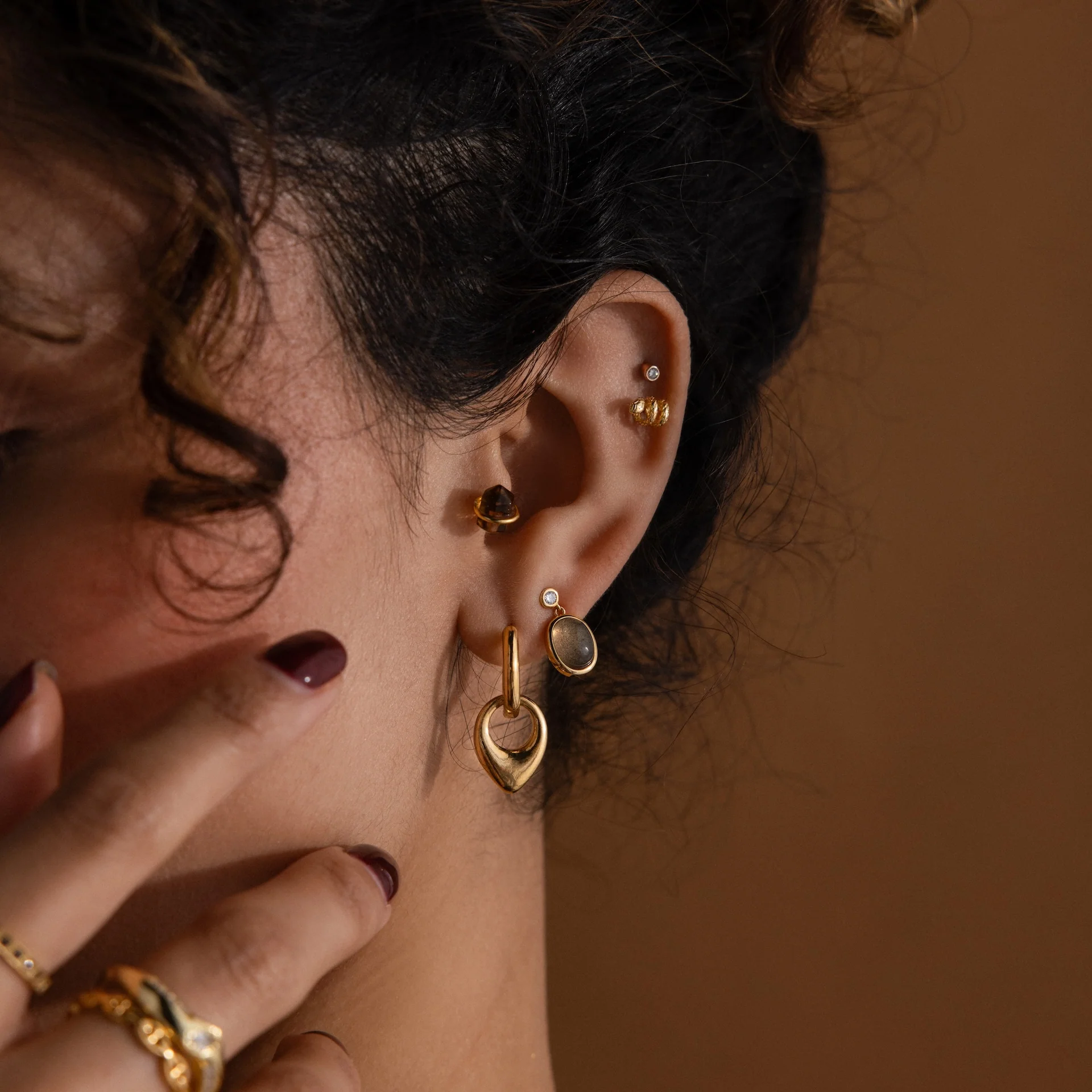 Moonstone Drop Earrings - Image 7