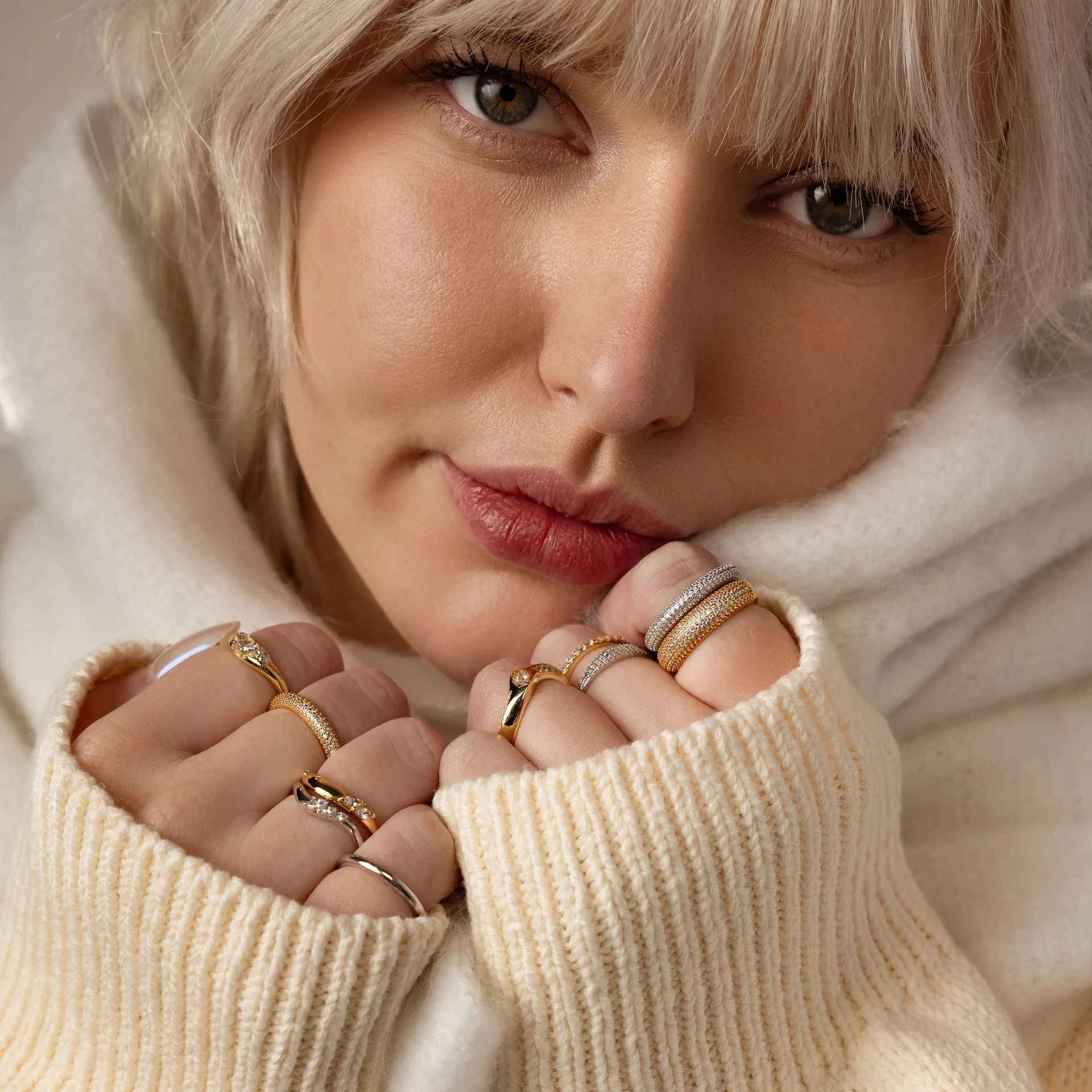 Pave Stacking Rings - Image 8