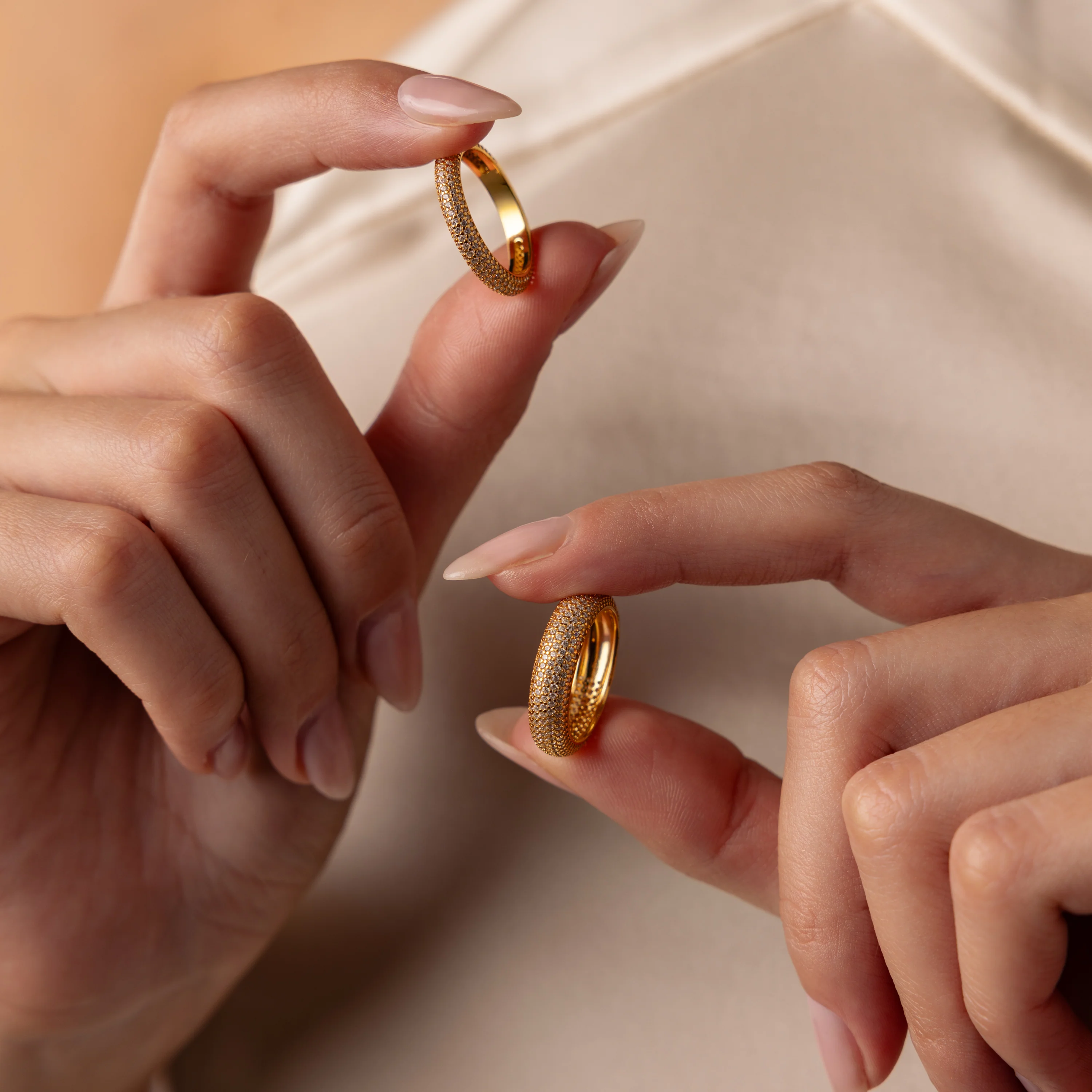 Pave Stacking Rings - Image 9