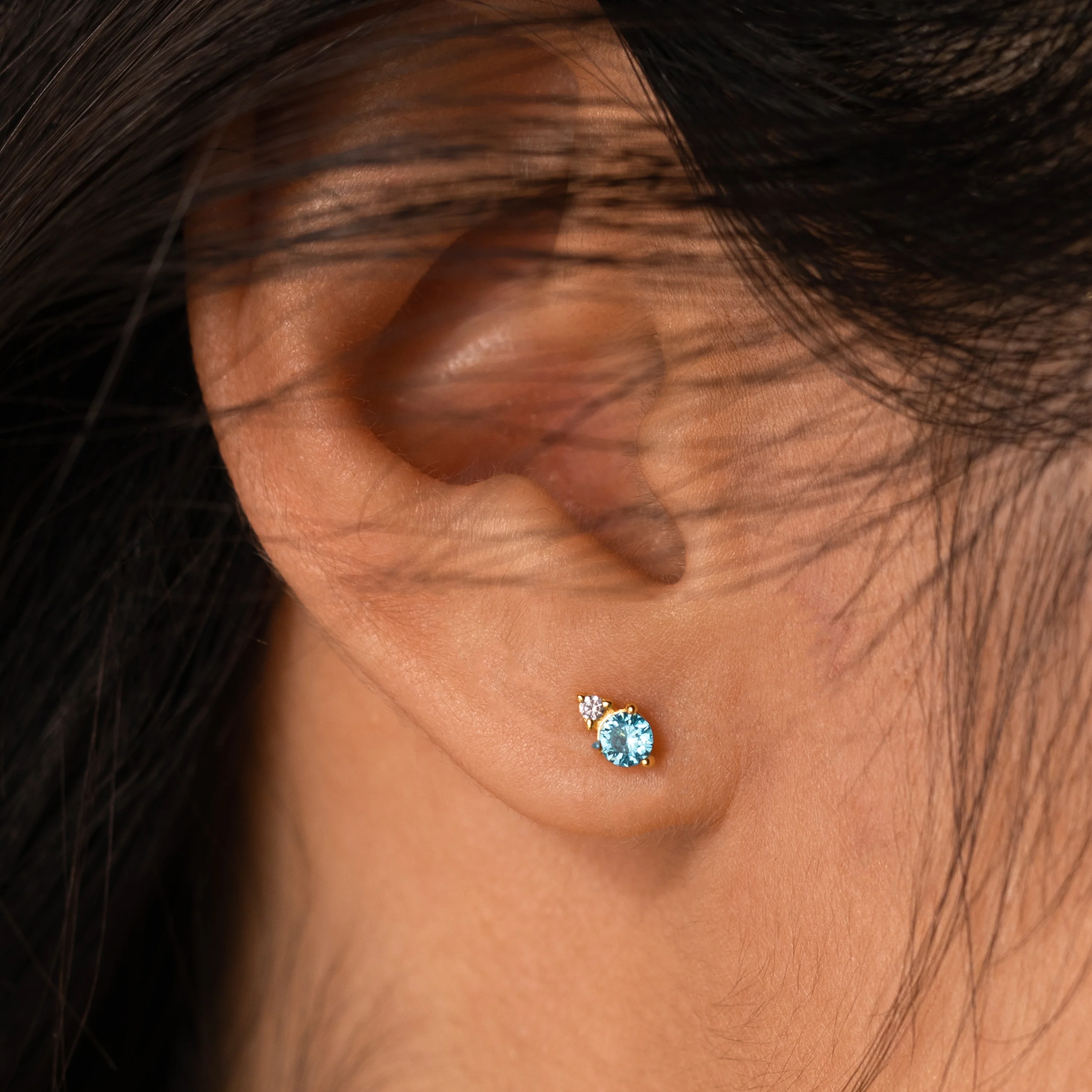 Raindrop Pearl Studs - Image 2