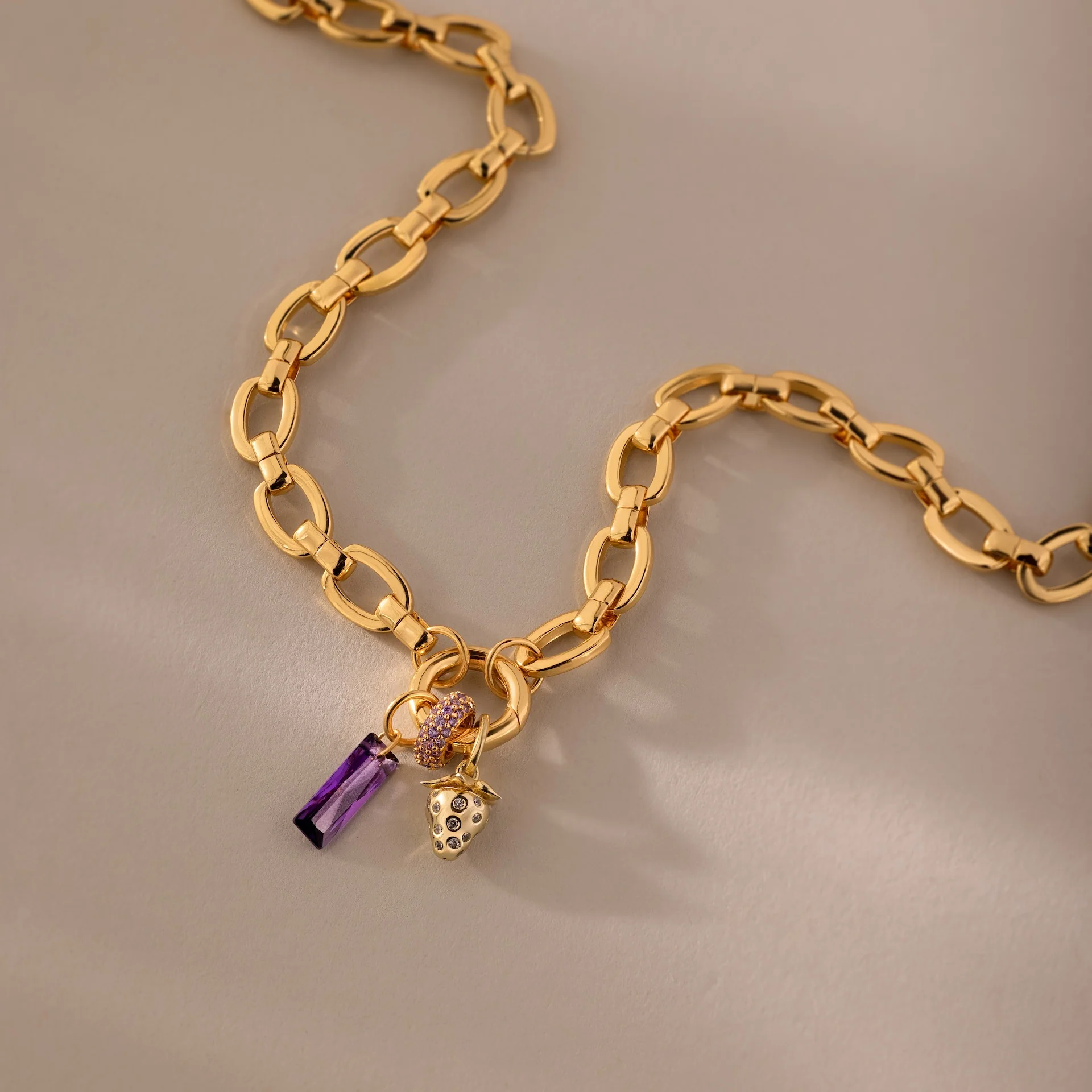 Skinny Baguette Birthstone Charm - Image 15