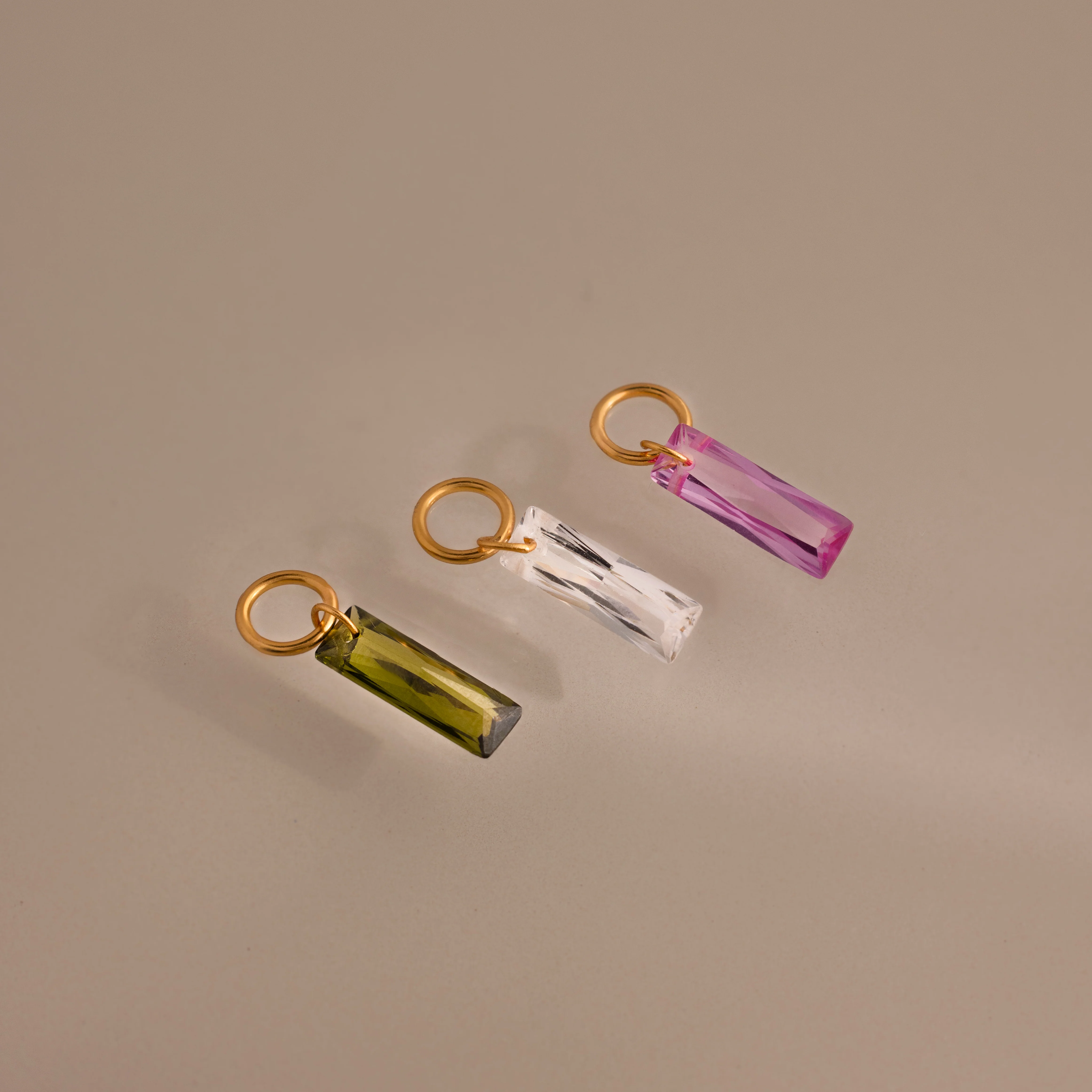Skinny Baguette Birthstone Charm - Image 18