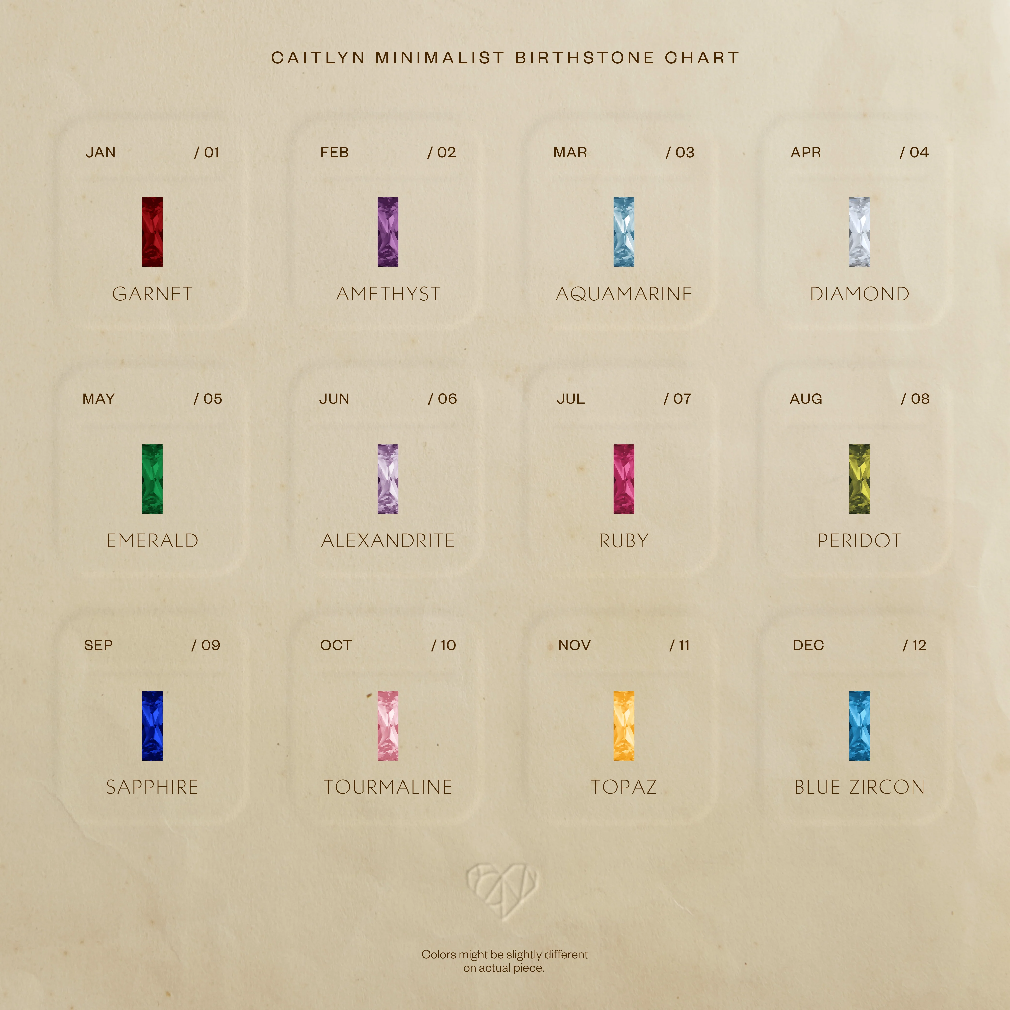 Skinny Baguette Topaz Charm - Image 4