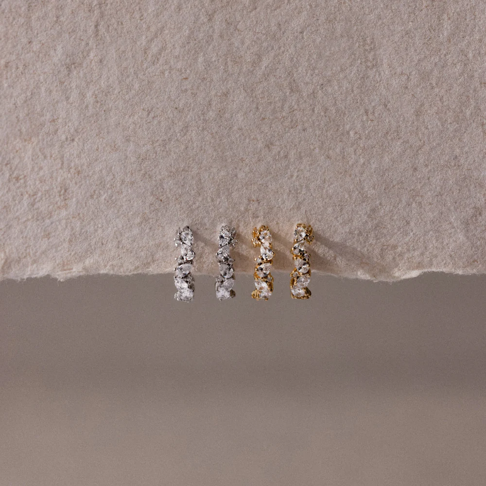 Sprinkle Diamond Huggies - Image 3