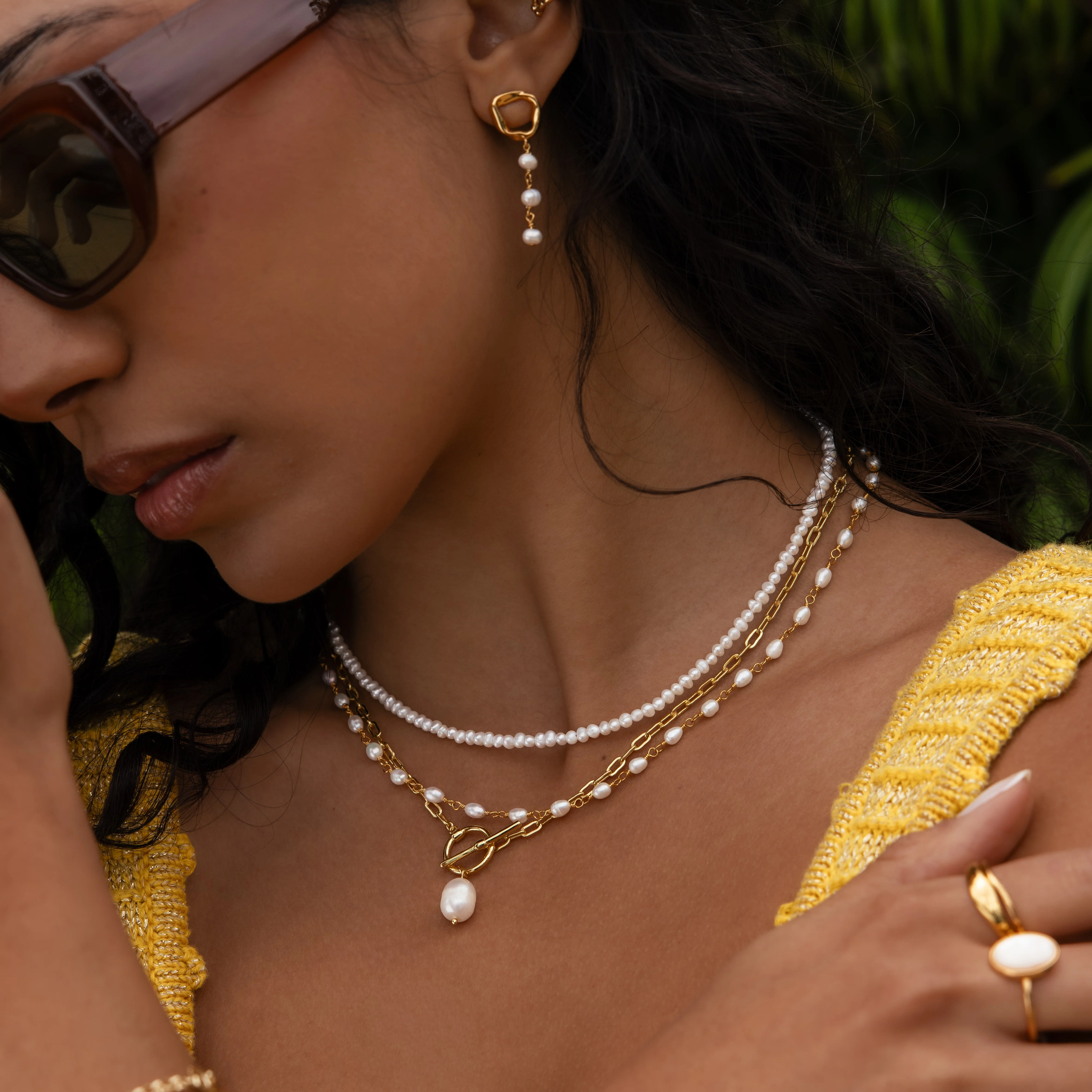 Summer Pearl Beaded Necklace - Image 8