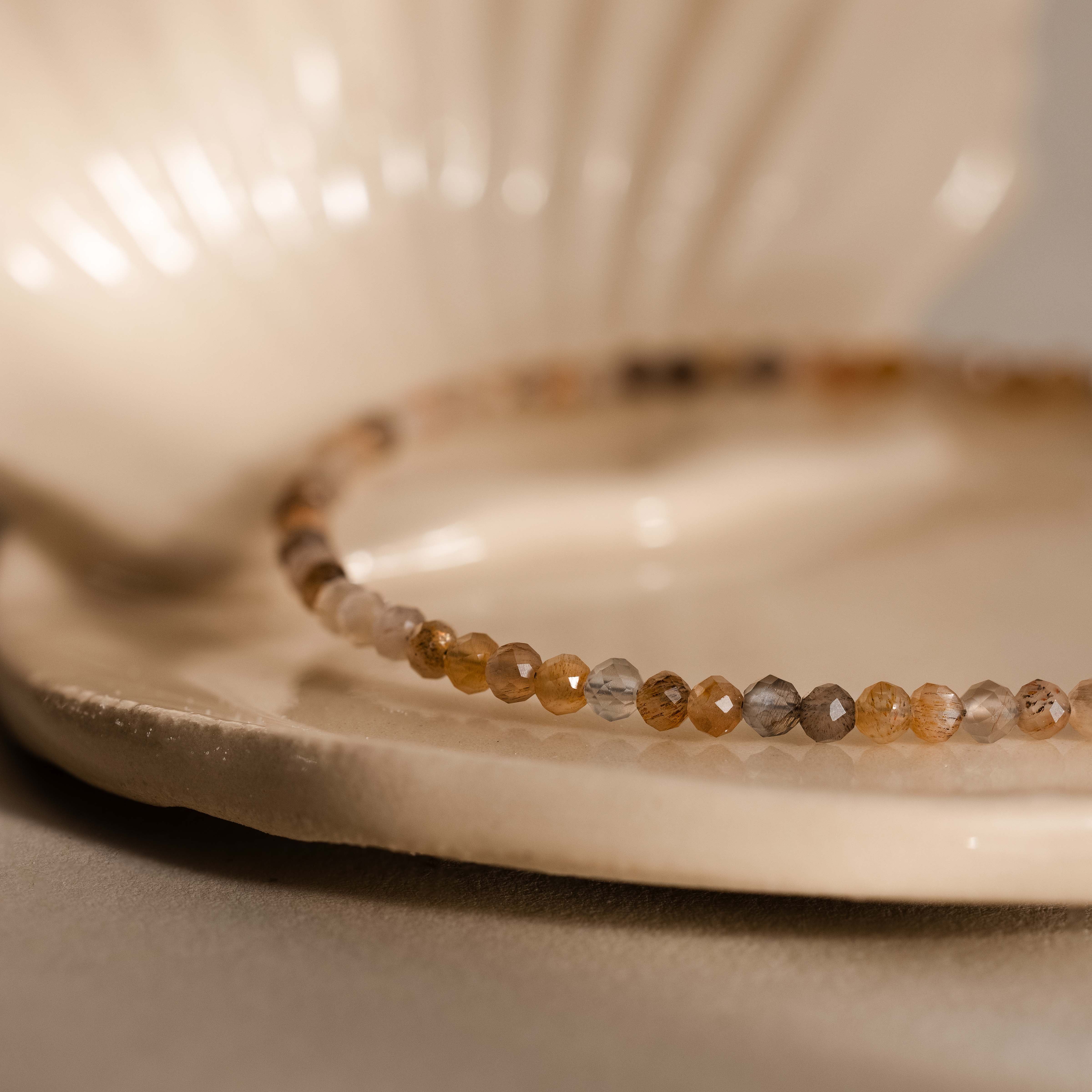 Sunstone Beaded Anklet - Image 4