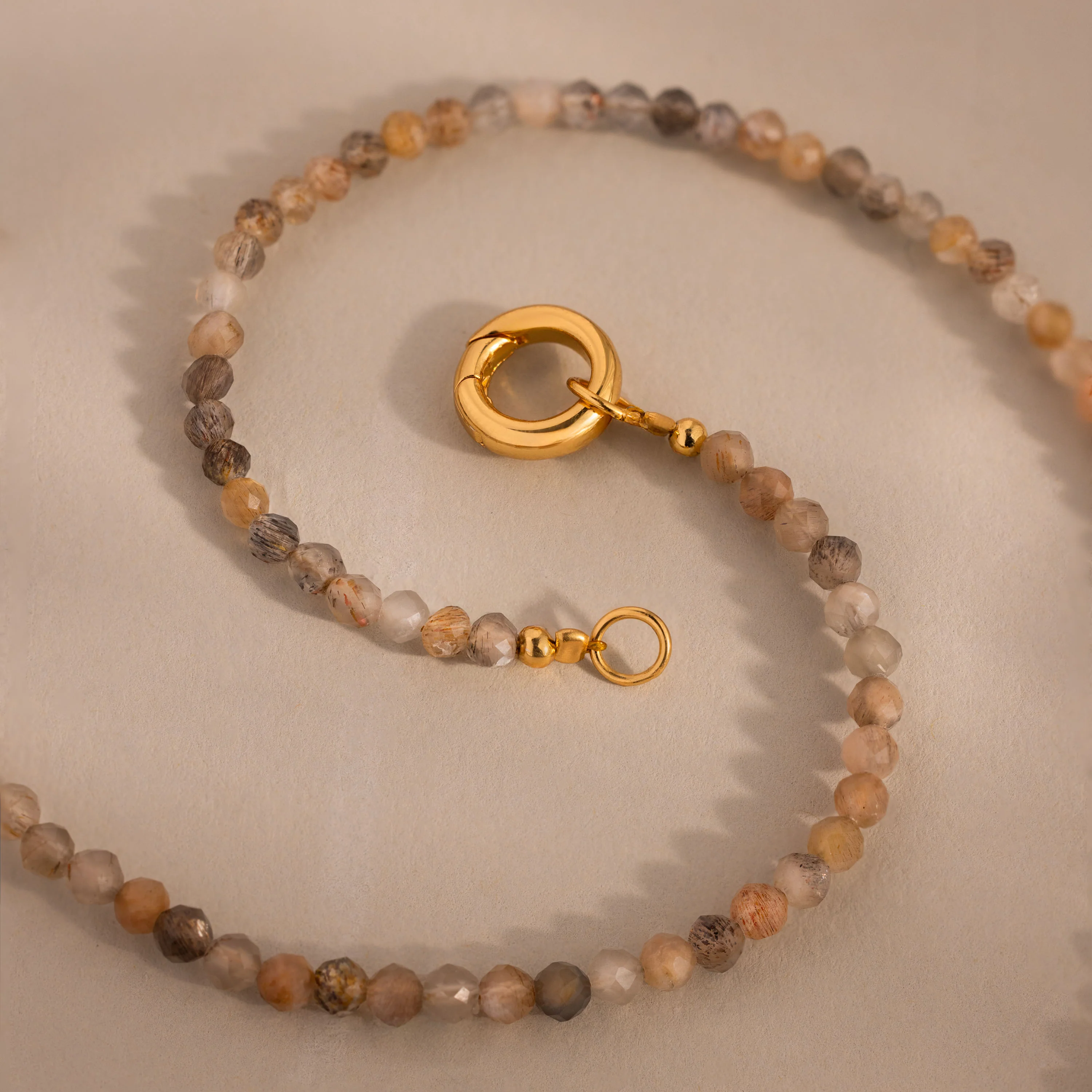 Sunstone Beaded Charm Bracelet - Image 3