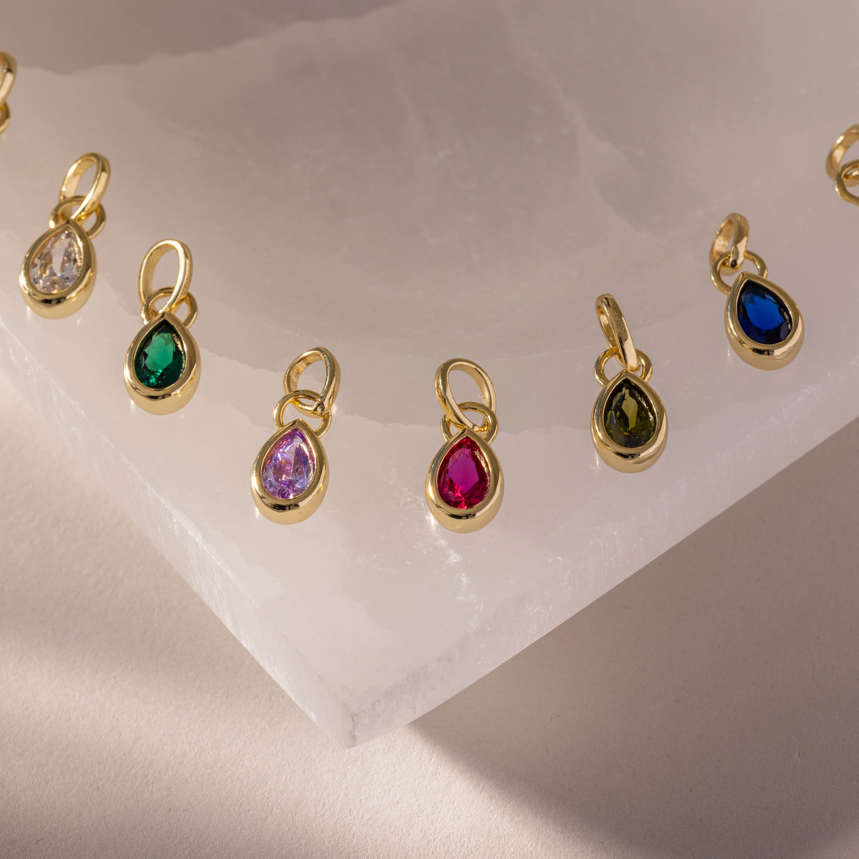 Teardrop Peridot Charm - Image 3